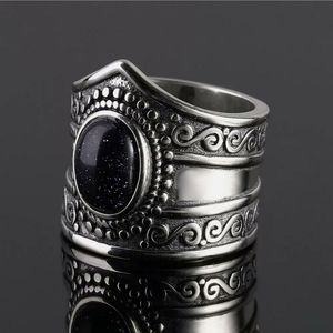 Bohemian 925 Sterling Silver Blue Sandstone Gemsto